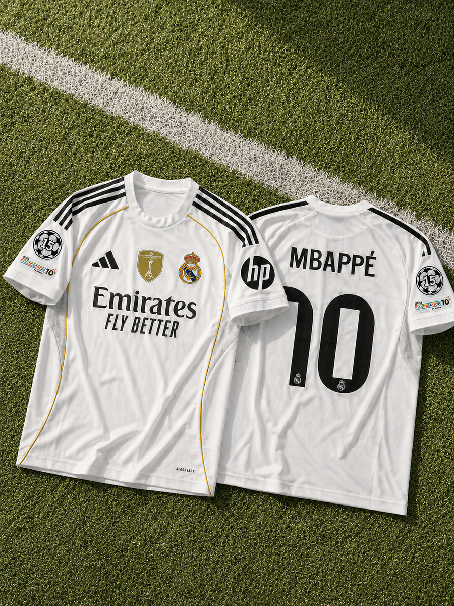 Real Madrid Mbappé Jersey – Home Kit 25/26 (No. 10)