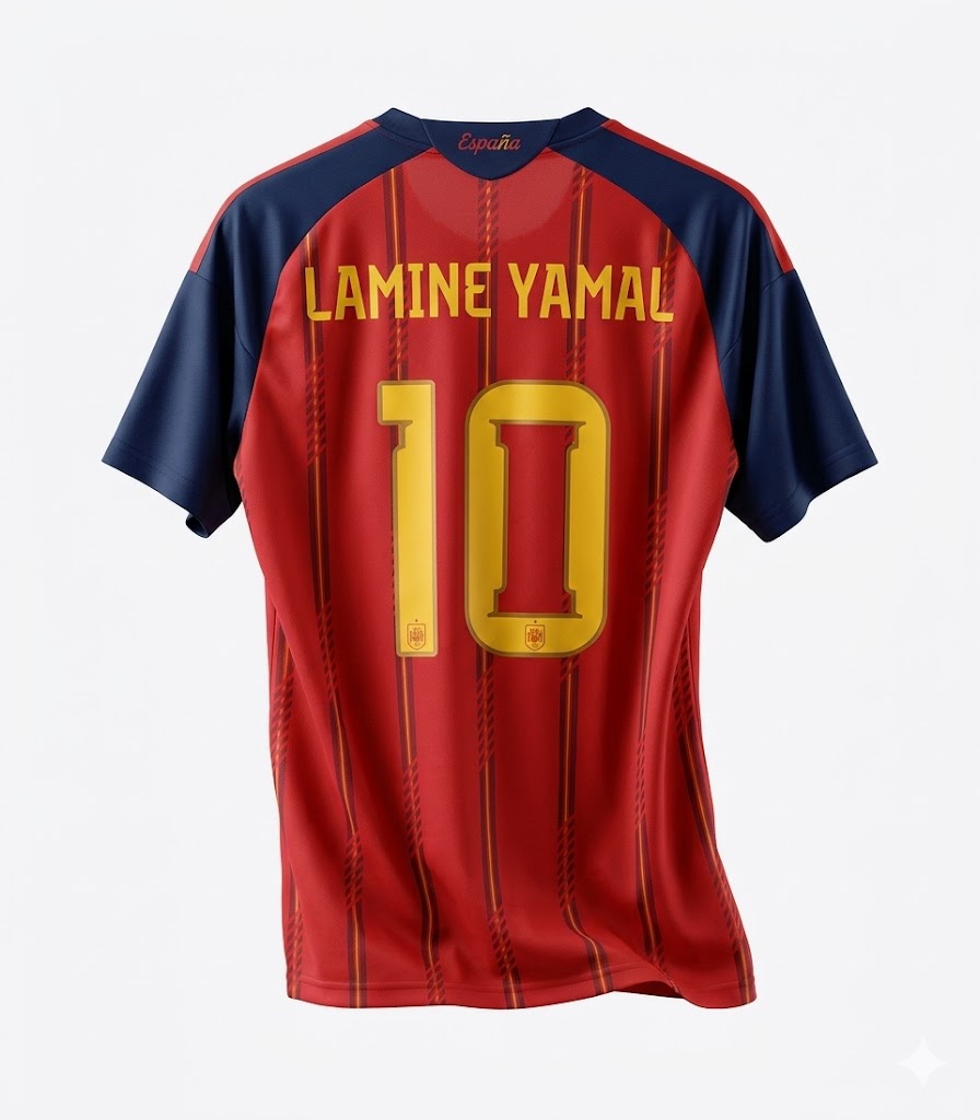 Spain Lamine Yamal Jersey - World cup 26 Home Kit (No.10)